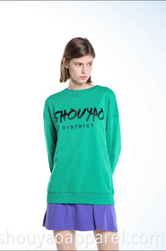 ROUND NECK PULLOVER SWEATSHIRT